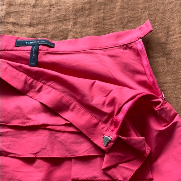 BCBGMaxAzria coral tiered miniskirt - Picture 3 of 3